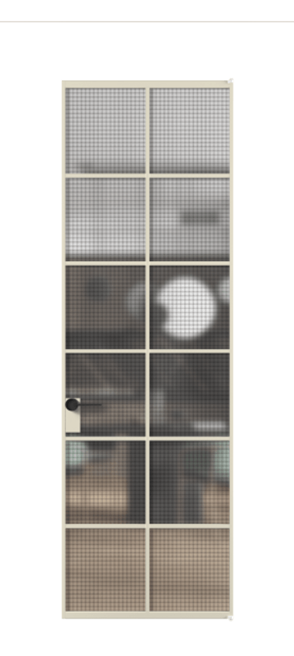 Алюминиевая дверь АЛПЛ040.05 Алюминий бежево-серый Декоративное стекло с сеткой "Mesh silver", триплекс, 6 мм. Без короба АБСР Цена 759860 Стоимость комплекта двери включает:
1. Полотно (600/650/700/750/800/850/900/950*2000-2400 мм).
2. Короб
3. Комплект фурнитуры (2 торцевые петли и магнитный замок с ответной планкой). Фабрика дверей Волховец 8 (800) 551 43 19 Алюминиевая дверь АЛПЛ040.05 Алюминий бежево-серый Декоративное стекло с сеткой "Mesh silver", триплекс, 6 мм Цена 759860 | Volhovec