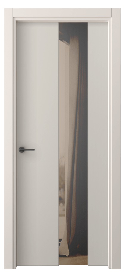 Межкомнатная дверь Freedom 4226 ПЭТ светло-серый Двустороннее бронзовое зеркало, триплекс, 8 мм Цена 190200 ₸ | Volhovec