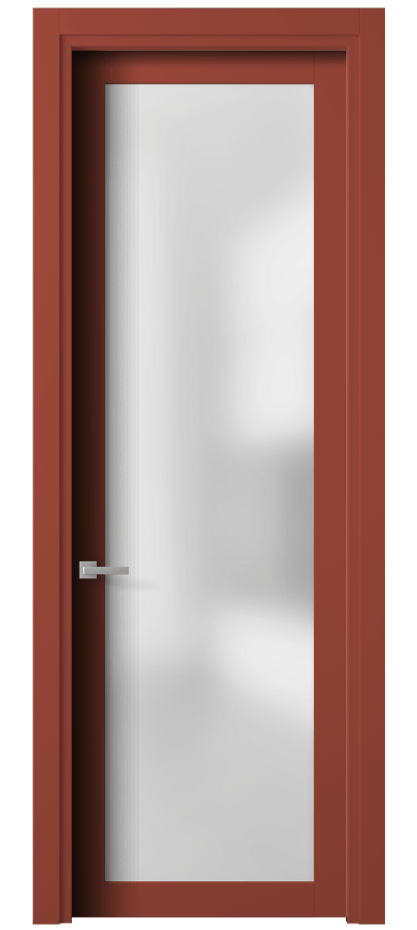 Межкомнатная дверь Planum 2102 Матовый белоснежный Сатинированное стекло Цена 308300 ₸ | Volhovec