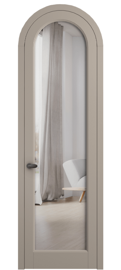 Межкомнатная дверь Palazzo 6814 Матовый бисквитный Двустороннее зеркало, триплекс Цена 793500 ₸ | Volhovec