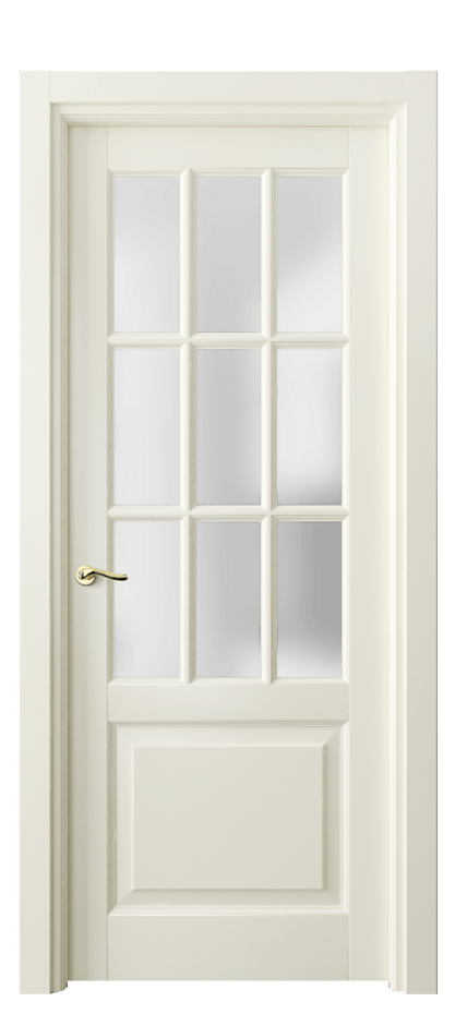 Межкомнатная дверь Лигнум 0748 Матовый молочно-белый Сатинированное стекло Цена 871660 ₸ | Volhovec