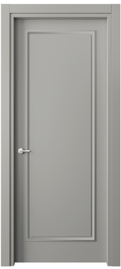 Дверь межкомнатная Paris 8101 Матовый нейтральный серый Гладкий наличник МНСР Цена 303010 ₸ Наличники уже входят в базовый комплект. Фабрика дверей Волховец 8 (800) 551 43 19 Межкомнатная дверь Paris 8101 Матовый нейтральный серый Цена 303010 ₸| Volhovec