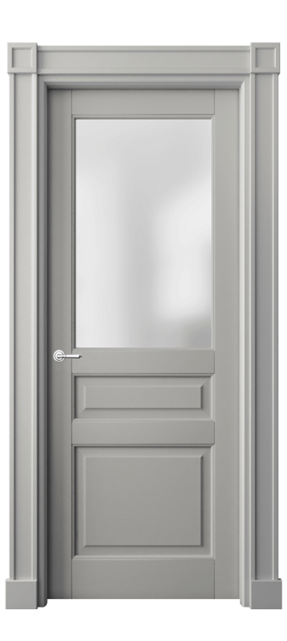 Межкомнатная дверь Toscana Plano 6304 Бук нейтральный серый Сатинированное стекло Цена 631380 ₸ | Volhovec