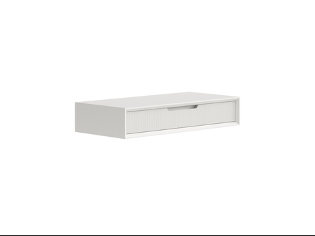 Мебель Консоль подвесная Velvet 1 ящик. Цвет Матовый тёплый серый. Материал Гладкая эмаль. Коллекция Консоль подвесная Velvet 1 ящик. Картинка.