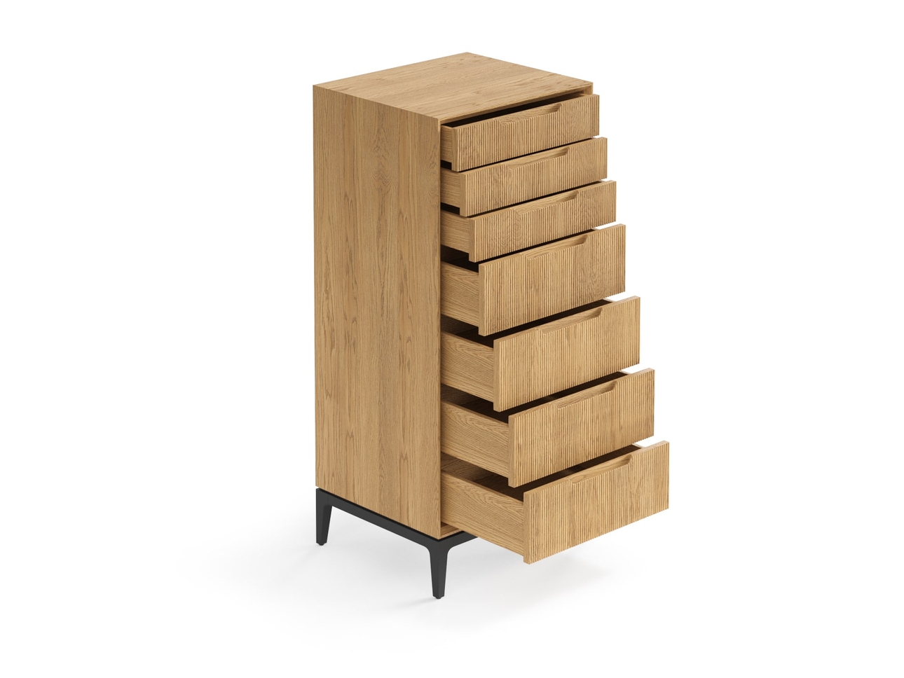 Комод Velvet 7 ящиков дуб пшеничный матовый