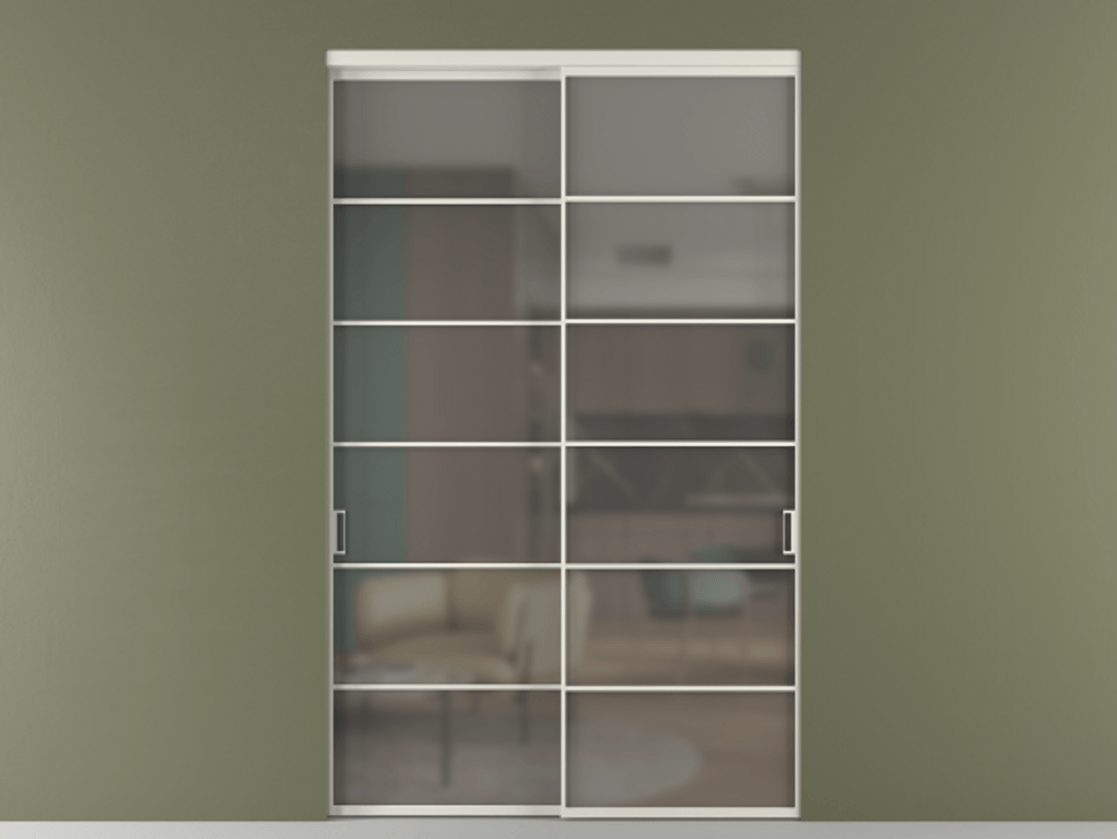 Перегородка Formato внутри проёма двустворчатая #VENDORCODE# #FURNISH# #GLASS# Цена #PRICE#  | Volhovec