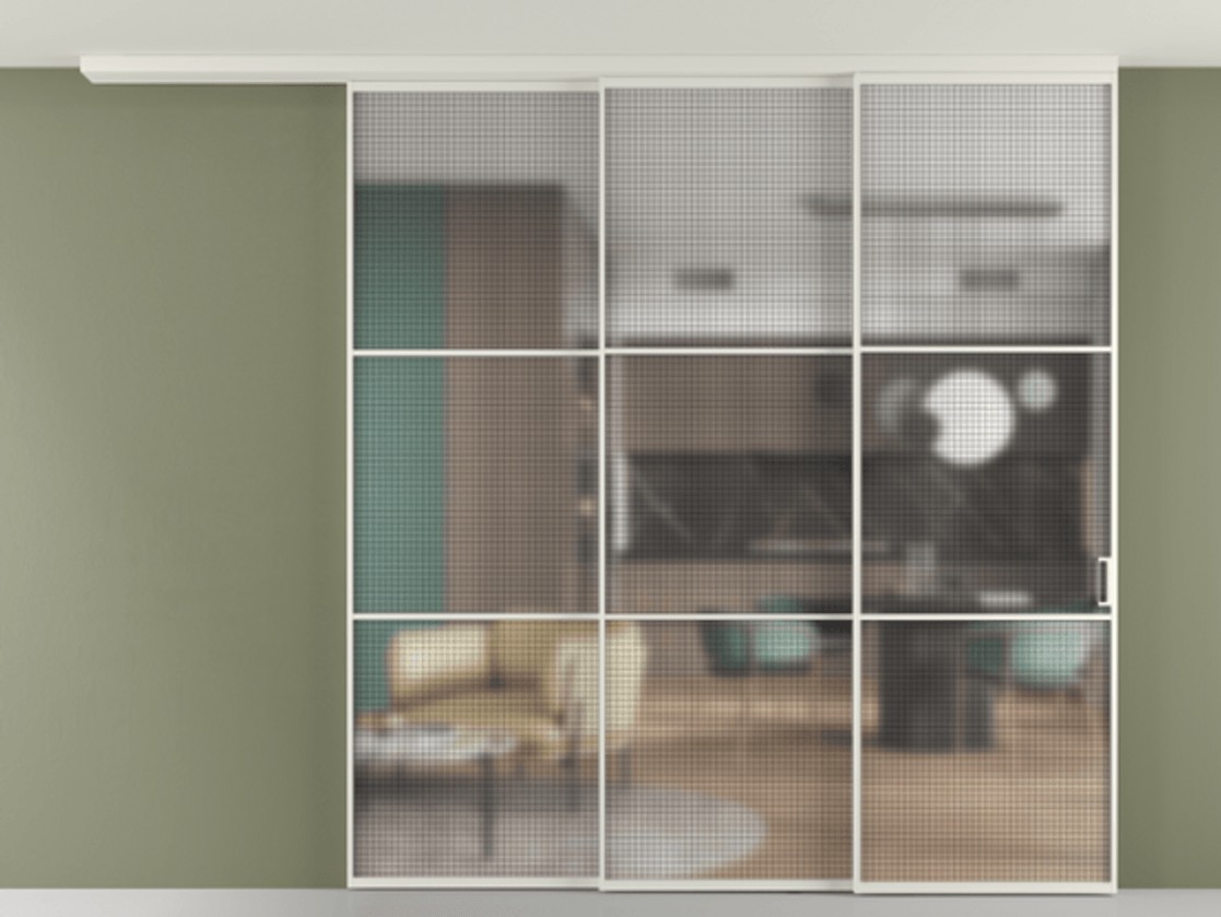 Перегородка Formato вдоль стены на потолок телескопик синхро 3 #VENDORCODE# #FURNISH# #GLASS# Цена #PRICE#  | Volhovec