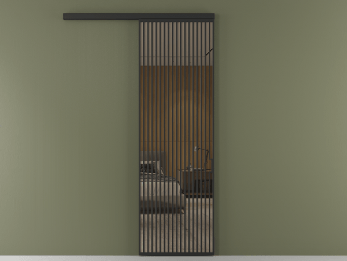 Перегородка Formato вдоль стены одностворчатая #VENDORCODE# #FURNISH# #GLASS# Цена #PRICE#  | Volhovec