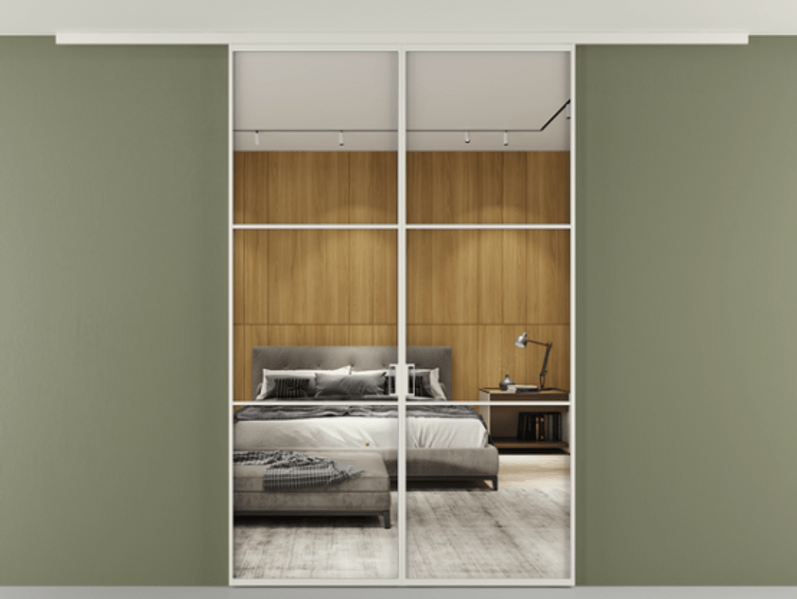 Перегородка Formato вдоль стены на потолок двустворчатая #VENDORCODE# #FURNISH# #GLASS# Цена #PRICE#  | Volhovec