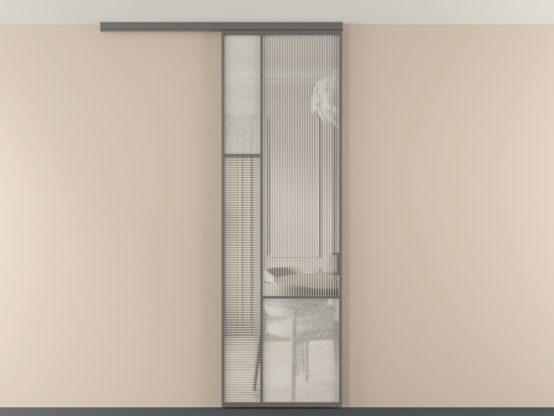 Перегородка Mosaic вдоль стены на потолок 1 створка АЛПР 041.13 Алюминий классический серый Рифлёное стекло "Дюна", триплекс, 6 мм + Фактурное стекло "Лёд", триплекс. Цена 892570 ₸ . Фабрика дверей Волховец 8 (800) 551 43 19 Перегородка Mosaic вдоль стены на потолок 1 створка АЛПР 041.13 Алюминий классический серый Рифлёное стекло "Дюна", триплекс, 6 мм + Фактурное стекло "Лёд", триплекс Цена 892570 ₸ | Volhovec