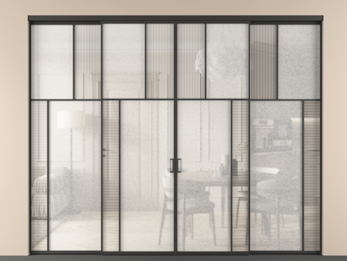 Перегородка Mosaic внутри проема четырёхстворчатая #VENDORCODE# #FURNISH# #GLASS# Цена #PRICE# #CURRENCY# | Volhovec