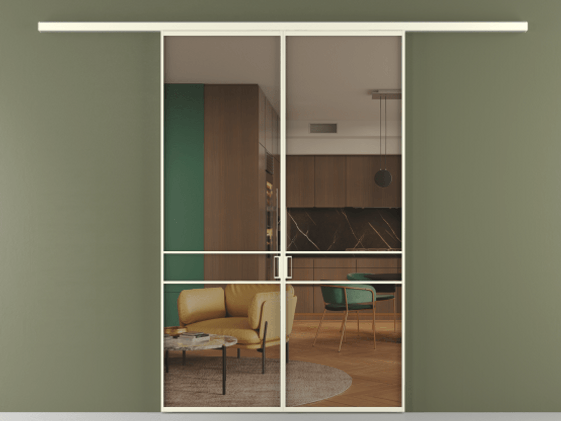 Перегородка Formato вдоль стены 2 створки АЛПР 040.02 Алюминий молочно-белый Прозрачное бронзовое стекло, триплекс. Цена 1266470 ₸ 1. Полотно 2 шт. (800/2100 мм)
2. Комплект установки раздвижной системы
3. Базовый комплект фурнитуры
4.Ручка RONDO
. Фабрика дверей Волховец 8 (800) 551 43 19 Перегородка Formato вдоль стены 2 створки АЛПР 040.02 Алюминий молочно-белый Прозрачное бронзовое стекло, триплекс Цена 1266470 ₸ | Volhovec