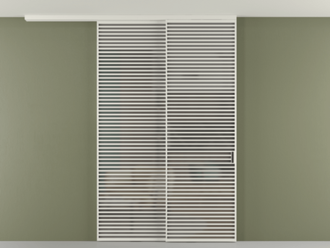 Перегородка Formato вдоль стены на потолок телескопик синхро 2 #VENDORCODE# #FURNISH# #GLASS# Цена #PRICE#  | Volhovec