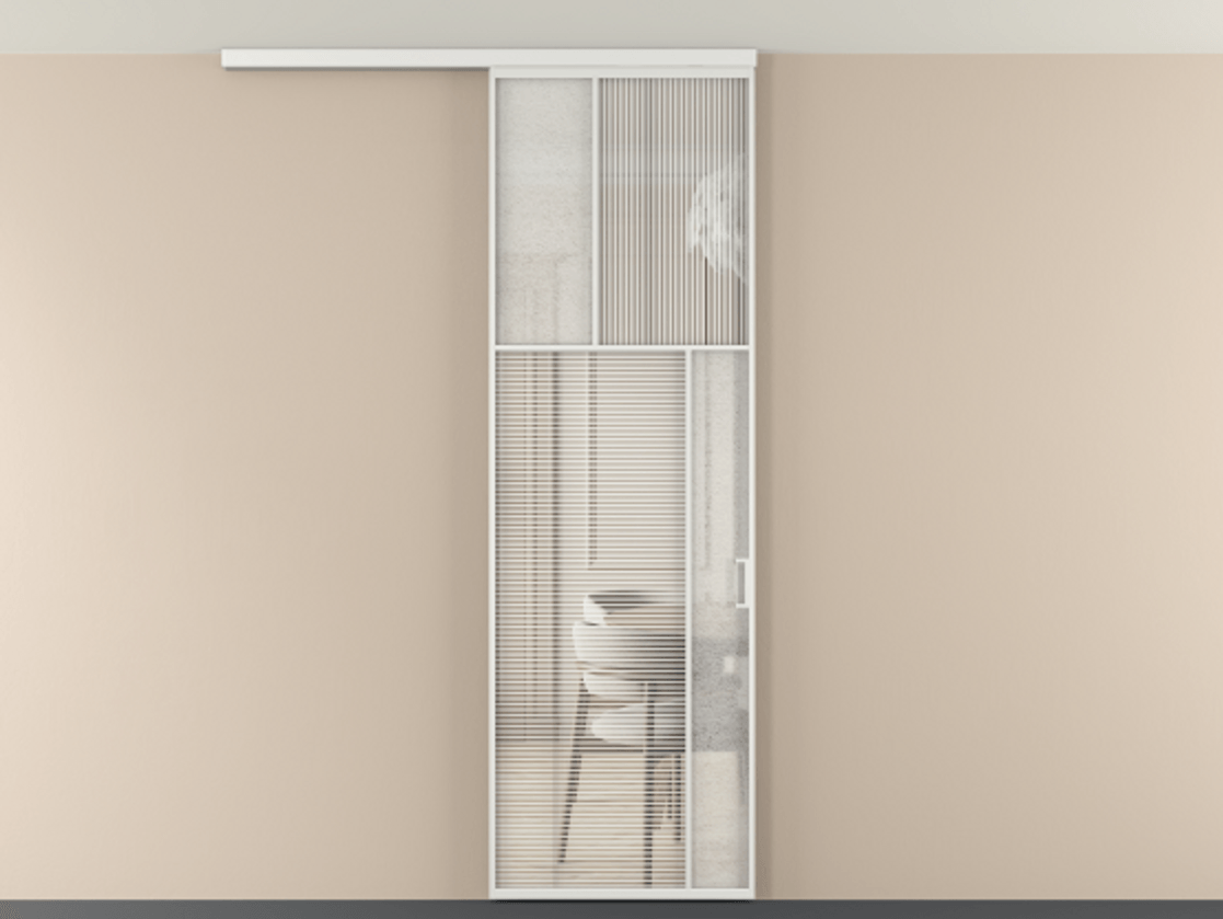 Перегородка Mosaic вдоль стены на потолок одностворчатая #VENDORCODE# #FURNISH# #GLASS# Цена #PRICE# #CURRENCY# | Volhovec