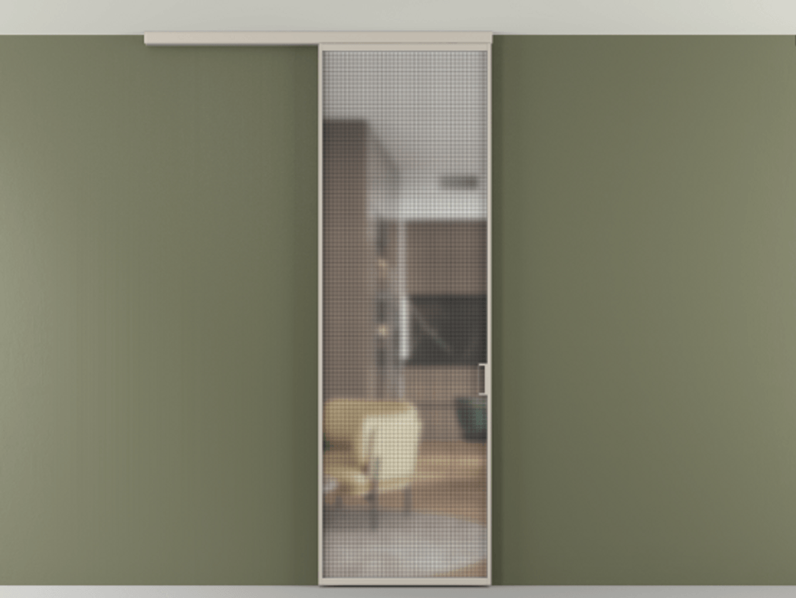 Перегородка Formato вдоль стены на потолок одностворчатая #VENDORCODE# #FURNISH# #GLASS# Цена #PRICE# #CURRENCY# | Volhovec