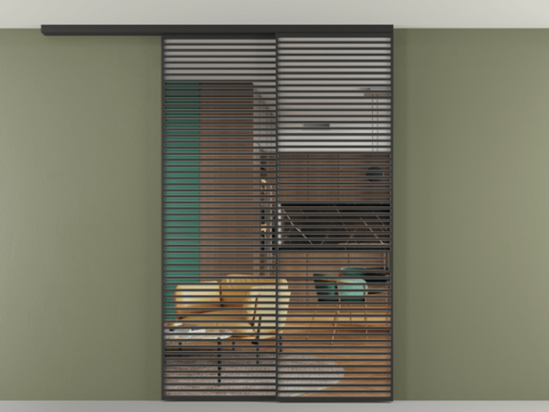 Перегородка Formato вдоль стены на потолок телескопик синхро 2 #VENDORCODE# #FURNISH# #GLASS# Цена #PRICE#  | Volhovec