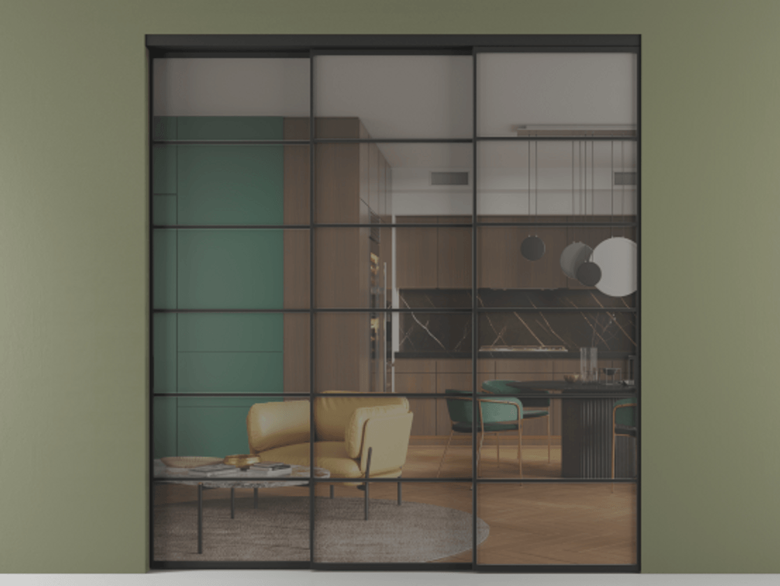 Перегородка Formato внутри проёма телескопик синхро-2 #VENDORCODE# #FURNISH# #GLASS# Цена #PRICE#  | Volhovec