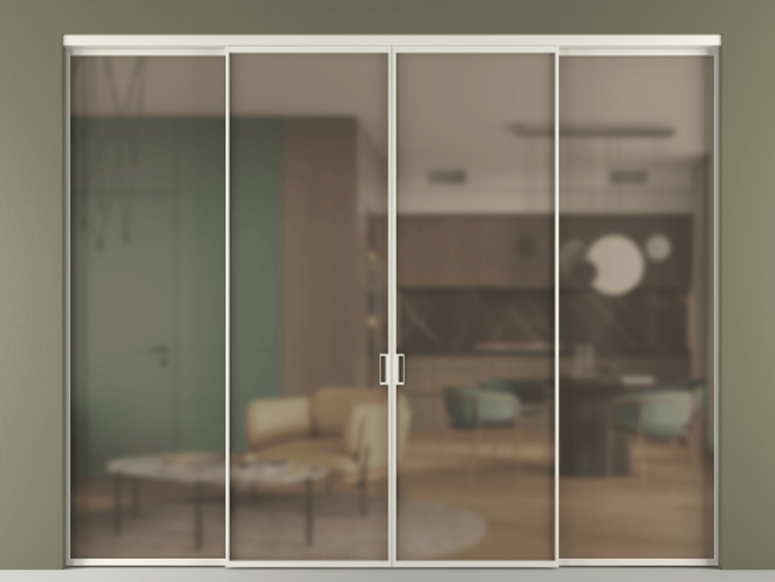 Перегородка Formato внутри проёма четырёхстворчатая #VENDORCODE# #FURNISH# #GLASS# Цена #PRICE# #CURRENCY#  | Volhovec