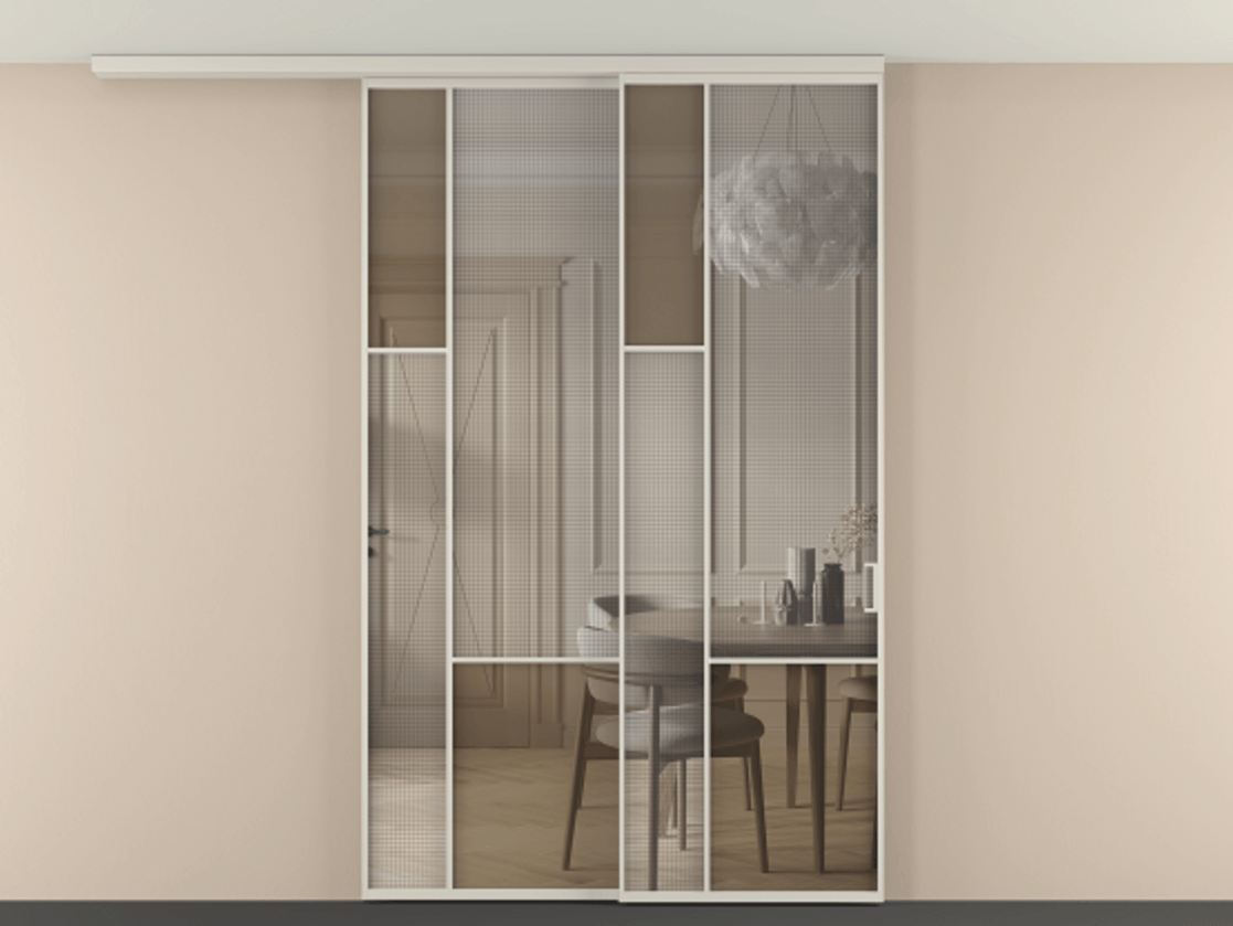 Перегородка Mosaic вдоль стены телескопик синхро-2 #VENDORCODE# #FURNISH# #GLASS# Цена #PRICE# #CURRENCY# | Volhovec