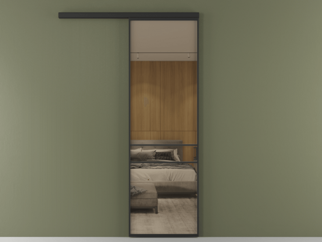 Перегородка Formato вдоль стены одностворчатая #VENDORCODE# #FURNISH# #GLASS# Цена #PRICE#  | Volhovec