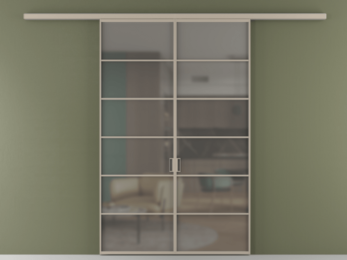 Перегородка Formato вдоль стены двустворчатая АЛПР 040.04 Алюминий бисквитный Сатинированное серое стекло, триплекс. Цена 1344350 ₸ 1. Полотно 2 шт. (800/2100 мм)
2. Комплект установки раздвижной системы
3. Базовый комплект фурнитуры
4.Ручка RONDO
. Фабрика дверей Волховец 8 (800) 551 43 19 Перегородка Formato вдоль стены двустворчатая АЛПР 040.04 Алюминий бисквитный Сатинированное серое стекло, триплекс Цена 1344350 ₸ | Volhovec