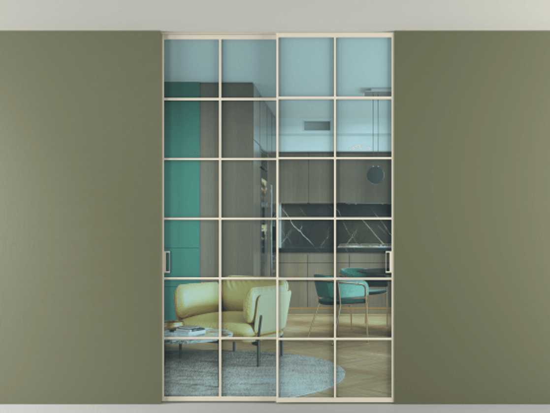 Перегородка Formato внутри проёма скрытое крепление в потолок 2 створки АЛПР 040.05 Алюминий бежево-серый Прозрачное голубое стекло, триплекс. Цена 1913700 ₸ 1. Полотно 2 шт. (800/2100 мм)
2. Комплект установки раздвижной системы
3. Базовый комплект фурнитуры
4. Ручка RONDO. Фабрика дверей Волховец 8 (800) 551 43 19 Перегородка Formato внутри проёма скрытое крепление в потолок 2 створки АЛПР 040.05 Алюминий бежево-серый Прозрачное голубое стекло, триплекс Цена 1913700 ₸ | Volhovec