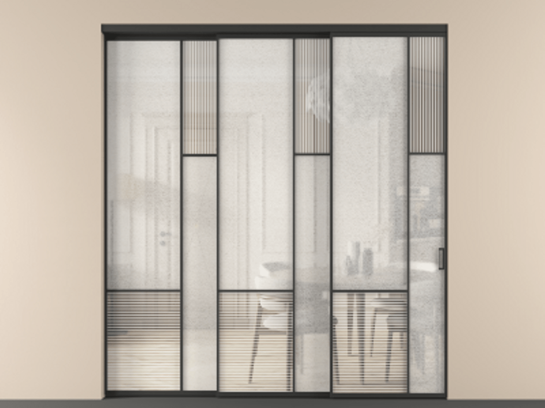 Перегородка Mosaic внутри проема телескопик синхро-3 #VENDORCODE# #FURNISH# #GLASS# Цена #PRICE# #CURRENCY# | Volhovec