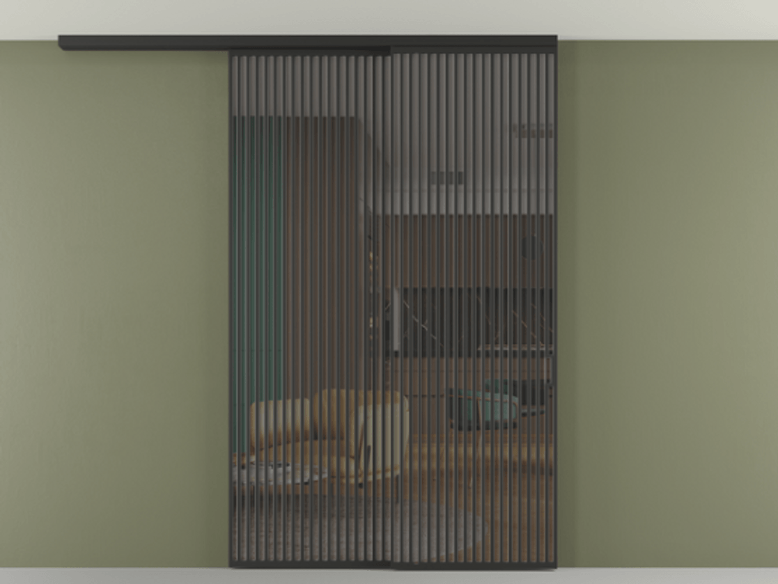 Перегородка Formato вдоль стены на потолок телескопик синхро 2 #VENDORCODE# #FURNISH# #GLASS# Цена #PRICE# #CURRENCY# | Volhovec