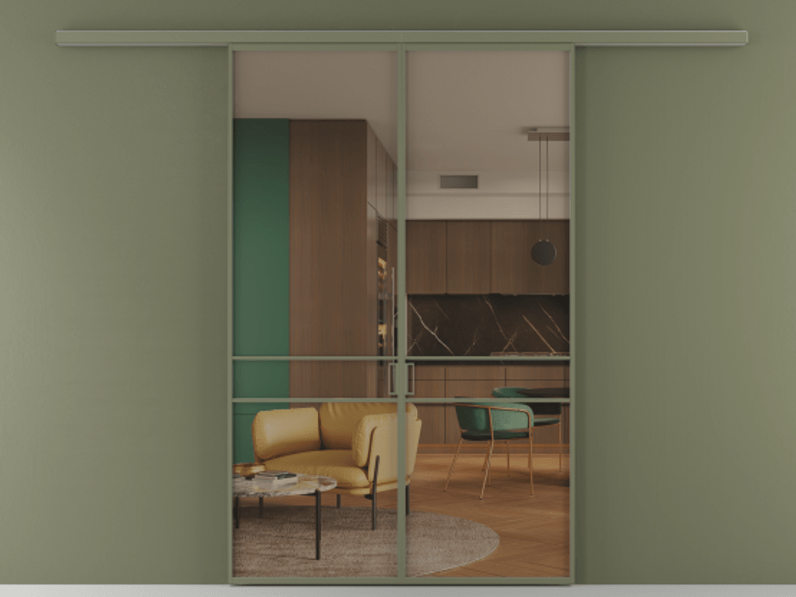 Перегородка Formato вдоль стены 2 створки АЛПР 040.02 Алюминий оливковый тёмный Прозрачное бронзовое стекло, триплекс. Цена 1266470 ₸ 1. Полотно 2 шт. (800/2100 мм)
2. Комплект установки раздвижной системы
3. Базовый комплект фурнитуры
4.Ручка RONDO
. Фабрика дверей Волховец 8 (800) 551 43 19 Перегородка Formato вдоль стены 2 створки АЛПР 040.02 Алюминий оливковый тёмный Прозрачное бронзовое стекло, триплекс Цена 1266470 ₸ | Volhovec