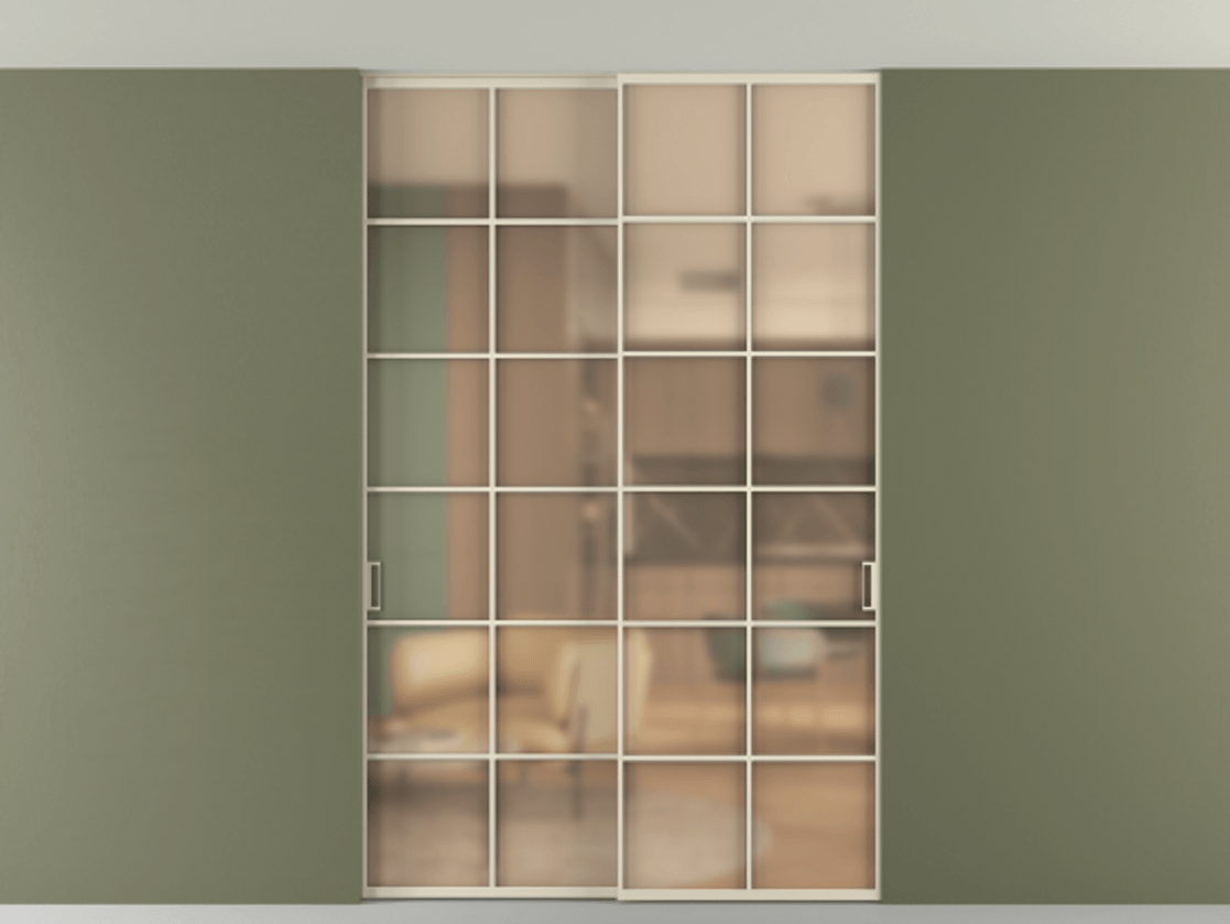 Перегородка Formato внутри проёма скрытое крепление в потолок 2 створки АЛПР 040.05 Алюминий бежево-серый Сатинированное оранжевое стекло, триплекс. Цена 1686100 ₸ 1. Полотно 2 шт. (800/2100 мм)
2. Комплект установки раздвижной системы
3. Базовый комплект фурнитуры
4. Ручка RONDO. Фабрика дверей Волховец 8 (800) 551 43 19 Перегородка Formato внутри проёма скрытое крепление в потолок 2 створки АЛПР 040.05 Алюминий бежево-серый Сатинированное оранжевое стекло, триплекс Цена 1686100 ₸ | Volhovec