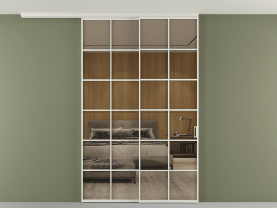 Перегородка Formato вдоль стены на потолок телескопик синхро 2 #VENDORCODE# #FURNISH# #GLASS# Цена #PRICE#  | Volhovec