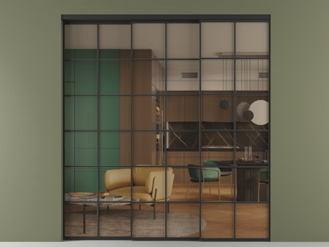 Перегородка Formato внутри проёма телескопик синхро-2 #VENDORCODE# #FURNISH# #GLASS# Цена #PRICE# #CURRENCY#  | Volhovec