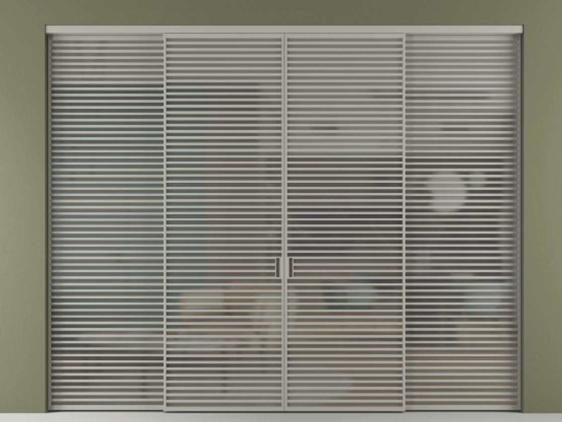 Перегородка Formato внутри проёма четырёхстворчатая АЛПР 040.07 Алюминий нейтральный серый Сатинированное серое стекло, триплекс, 6 мм. Цена 4641940 ₸ 1. Полотно 4 шт. (800/2100 мм)
2. Комплект установки раздвижной системы
3. Базовый комплект фурнитуры
4.Ручка RONDO. Фабрика дверей Волховец 8 (800) 551 43 19 Перегородка Formato внутри проёма четырёхстворчатая АЛПР 040.07 Алюминий нейтральный серый Сатинированное серое стекло, триплекс, 6 мм Цена 4641940 ₸ | Volhovec