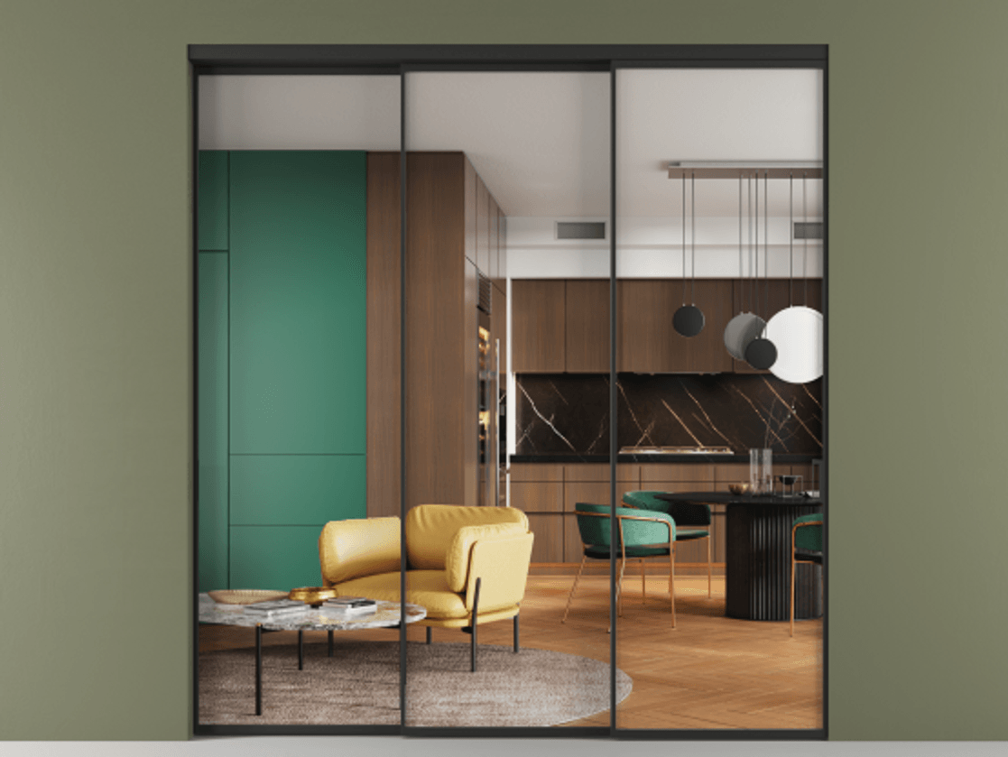 Перегородка Formato внутри проёма телескопик синхро-2 #VENDORCODE# #FURNISH# #GLASS# Цена #PRICE# #CURRENCY#  | Volhovec