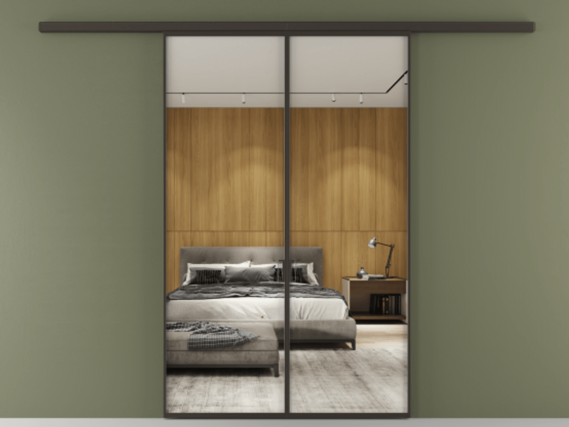 Перегородка Formato вдоль стены 2 створки АЛПР 040.01 Алюминий антрацит Двустороннее зеркало, триплекс , триплекс 6 мм. Цена 1212560 ₸ 1. Полотно 2 шт. (800/2100 мм)
2. Комплект установки раздвижной системы
3. Базовый комплект фурнитуры
4.Ручка RONDO
. Фабрика дверей Волховец 8 (800) 551 43 19 Перегородка Formato вдоль стены 2 створки АЛПР 040.01 Алюминий антрацит Двустороннее зеркало, триплекс , триплекс 6 мм Цена 1212560 ₸ | Volhovec