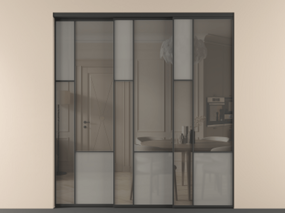 Перегородка Mosaic внутри проема телескопик синхро-3 #VENDORCODE# #FURNISH# #GLASS# Цена #PRICE# #CURRENCY# | Volhovec