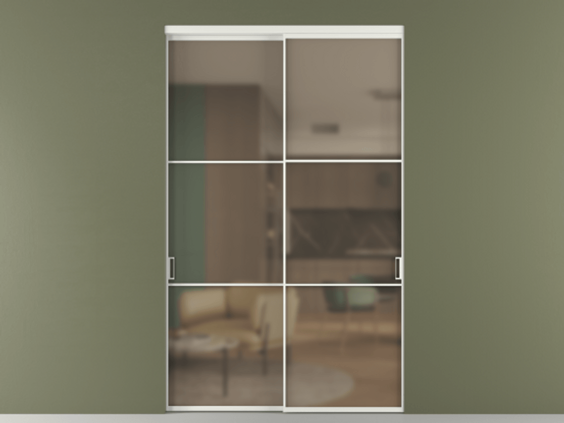 Перегородка Formato внутри проёма 2 створки АЛПР 040.03 Алюминий светло-серый Сатинированное бронзовое стекло, триплекс. Цена 2697300 ₸ 1. Полотно 2 шт. (800/2100 мм)
2. Комплект установки раздвижной системы
3. Базовый комплект фурнитуры
4.Ручка RONDO. Фабрика дверей Волховец 8 (800) 551 43 19 Перегородка Formato внутри проёма 2 створки АЛПР 040.03 Алюминий светло-серый Сатинированное бронзовое стекло, триплекс Цена 2697300 ₸ | Volhovec