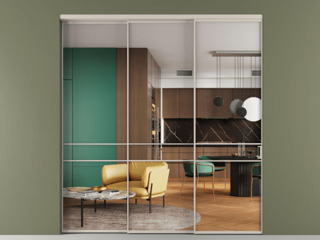 Перегородка Formato внутри проёма телескопик синхро-2 #VENDORCODE# #FURNISH# #GLASS# Цена #PRICE# #CURRENCY#  | Volhovec