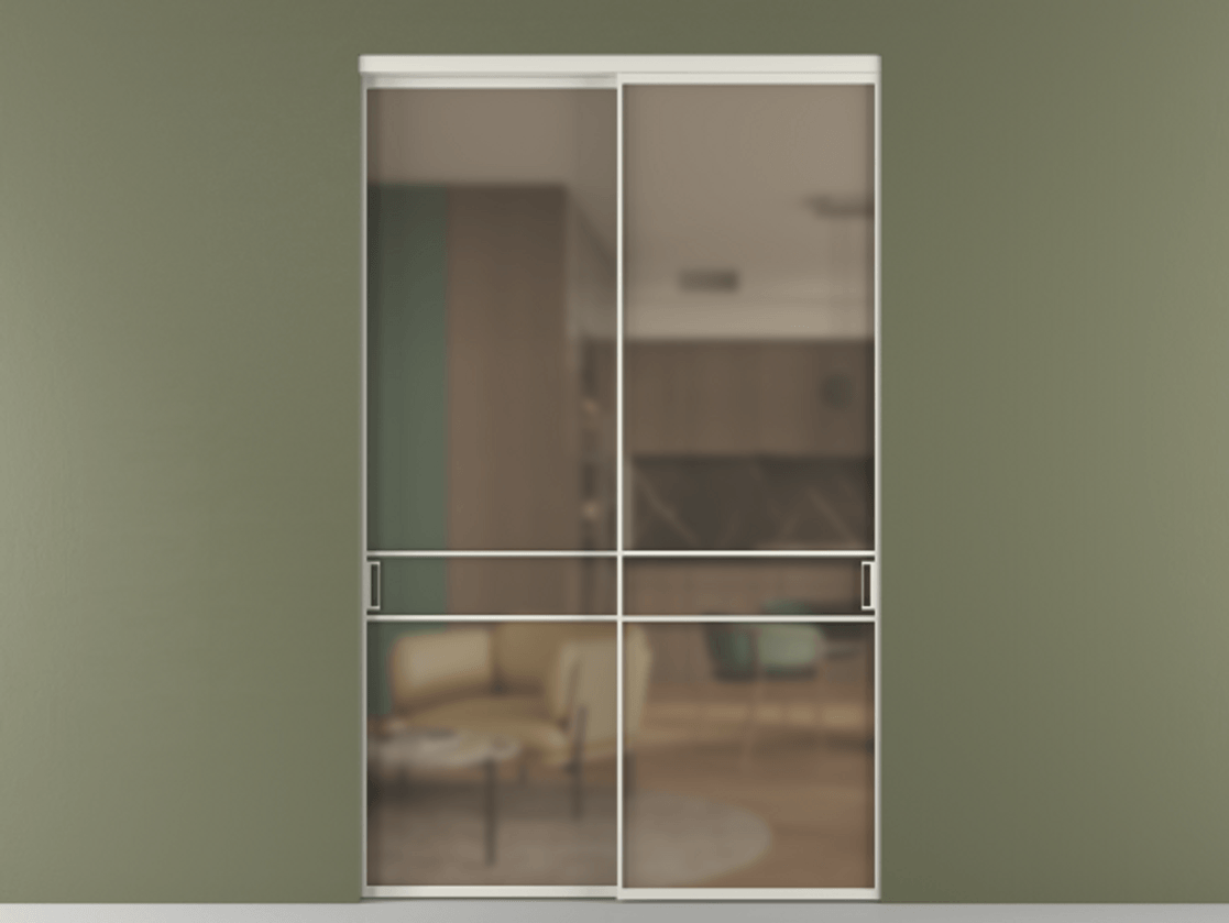 Перегородка Formato внутри проёма двустворчатая #VENDORCODE# #FURNISH# #GLASS# Цена #PRICE#  | Volhovec