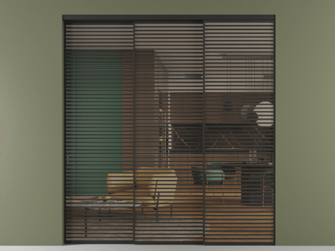 Перегородка Formato внутри проёма телескопик синхро-2 #VENDORCODE# #FURNISH# #GLASS# Цена #PRICE# #CURRENCY#  | Volhovec