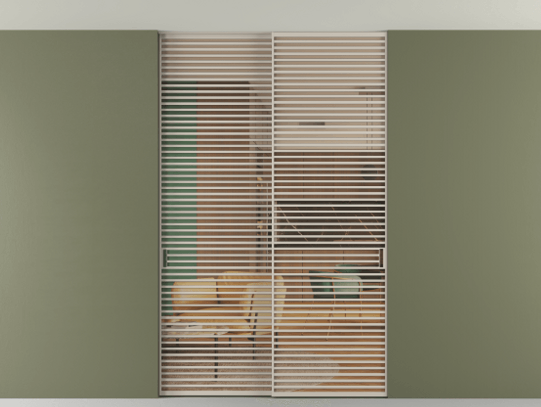 Перегородка Formato внутри проёма скрытое крепление в потолок 2 створки АЛПР 040.07 Алюминий светло-бежевый Прозрачное оранжевое стекло, триплекс. Цена 2676700 ₸ 1. Полотно 2 шт. (800/2100 мм)
2. Комплект установки раздвижной системы
3. Базовый комплект фурнитуры
4. Ручка RONDO. Фабрика дверей Волховец 8 (800) 551 43 19 Перегородка Formato внутри проёма скрытое крепление в потолок 2 створки АЛПР 040.07 Алюминий светло-бежевый Прозрачное оранжевое стекло, триплекс Цена 2676700 ₸ | Volhovec