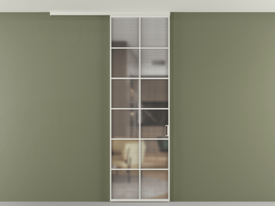 Перегородка Formato вдоль стены на потолок одностворчатая #VENDORCODE# #FURNISH# #GLASS# Цена #PRICE# #CURRENCY# | Volhovec