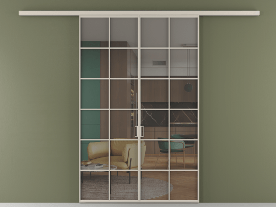 Перегородка Formato вдоль стены 2 створки АЛПР 040.05 Алюминий светло-бежевый Прозрачное серое стекло, триплекс. Цена 1344350 ₸ 1. Полотно 2 шт. (800/2100 мм)
2. Комплект установки раздвижной системы
3. Базовый комплект фурнитуры
4.Ручка RONDO
. Фабрика дверей Волховец 8 (800) 551 43 19 Перегородка Formato вдоль стены 2 створки АЛПР 040.05 Алюминий светло-бежевый Прозрачное серое стекло, триплекс Цена 1344350 ₸ | Volhovec