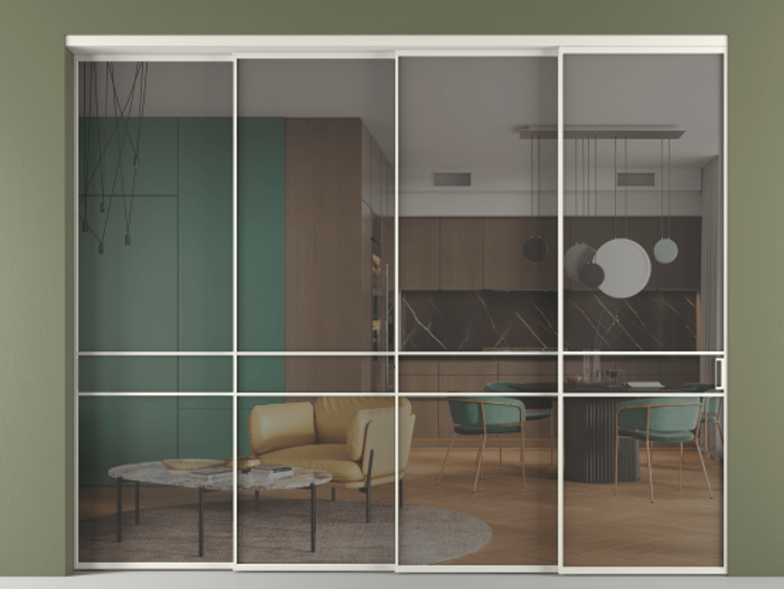 Перегородка Formato внутри проёма телескопик синхро-3 #VENDORCODE# #FURNISH# #GLASS# Цена #PRICE# #CURRENCY# | Volhovec