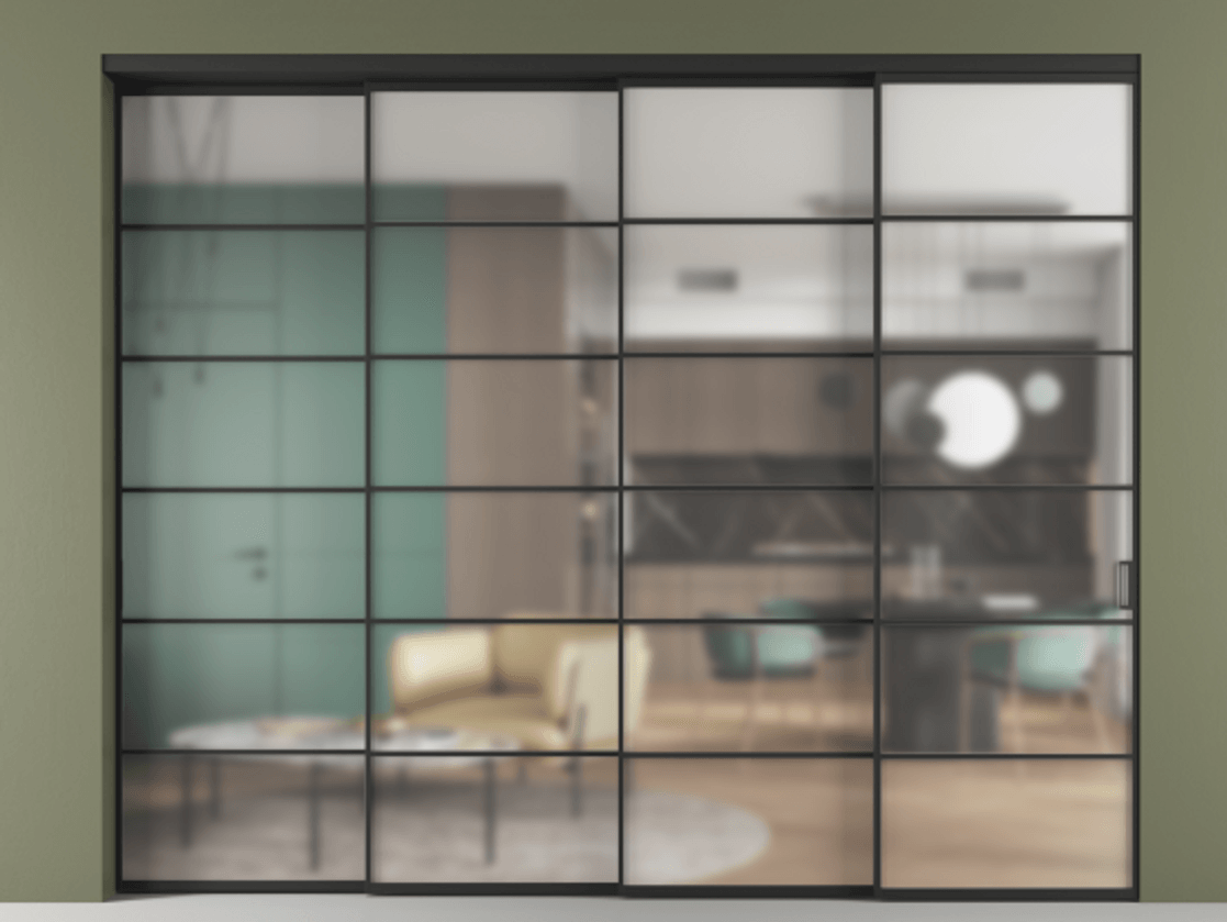 Перегородка Formato внутри проёма телескопик синхро-3 #VENDORCODE# #FURNISH# #GLASS# Цена #PRICE# #CURRENCY# | Volhovec