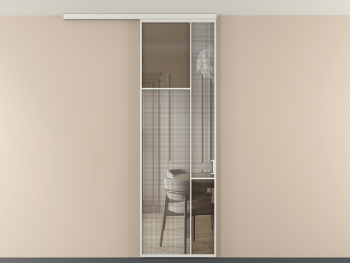Перегородка Mosaic вдоль стены на потолок одностворчатая #VENDORCODE# #FURNISH# #GLASS# Цена #PRICE# #CURRENCY# | Volhovec