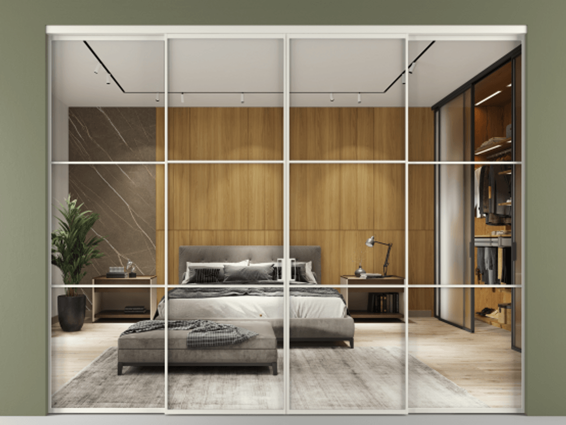 Перегородка Formato внутри проёма четырёхстворчатая #VENDORCODE# #FURNISH# #GLASS# Цена #PRICE# #CURRENCY#  | Volhovec