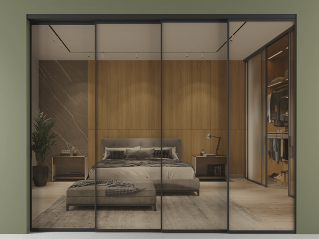 Перегородка Formato внутри проёма телескопик синхро-3 #VENDORCODE# #FURNISH# #GLASS# Цена #PRICE# #CURRENCY# | Volhovec