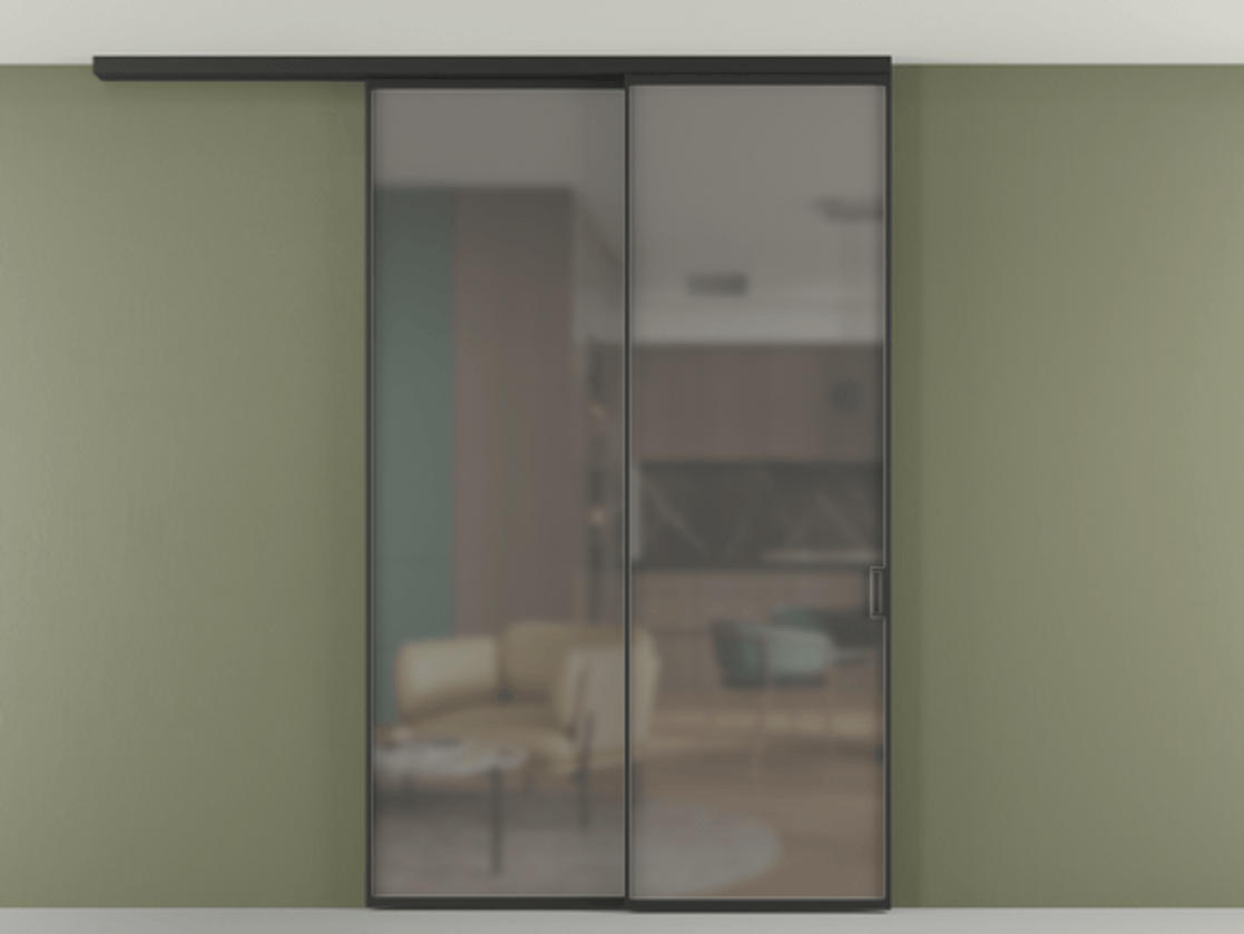 Перегородка Formato вдоль стены на потолок телескопик синхро 2 #VENDORCODE# #FURNISH# #GLASS# Цена #PRICE# #CURRENCY# | Volhovec