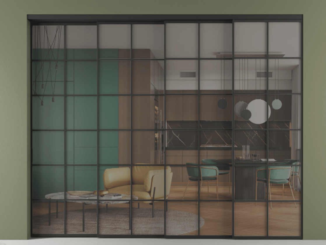 Перегородка Formato внутри проёма телескопик синхро-3 #VENDORCODE# #FURNISH# #GLASS# Цена #PRICE# #CURRENCY# | Volhovec